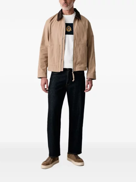 Tricou Hackett London cu broderie alb