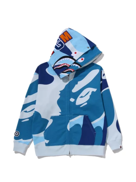 Hanorac cu glugă A Bathing Ape® albastru