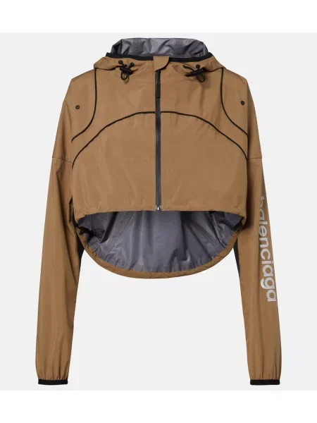 Tafta decupat geacă Balenciaga maro