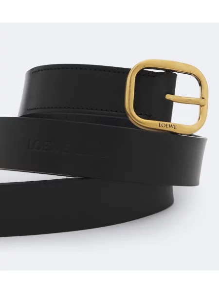 Cu centură curea Loewe din piele negru