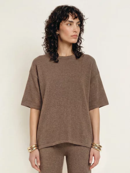 By Aylin Koenig Oversized Svetr Luca hnědá
