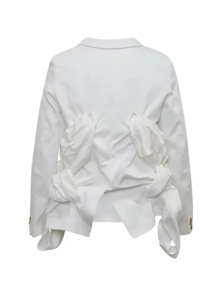 Μπλέιζερ Comme Des Garçons Homme Plus με βολάν λευκό