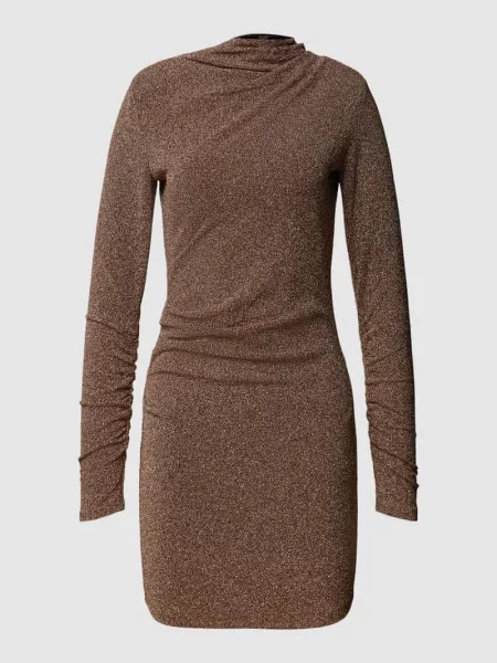 Sukienka koktajlowa z marszczeniami model ‘ABITO’ Liu Jo Black