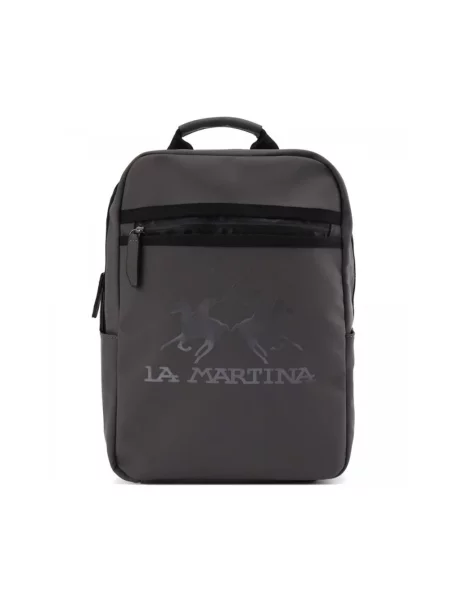 Torba La Martina z logo szara
