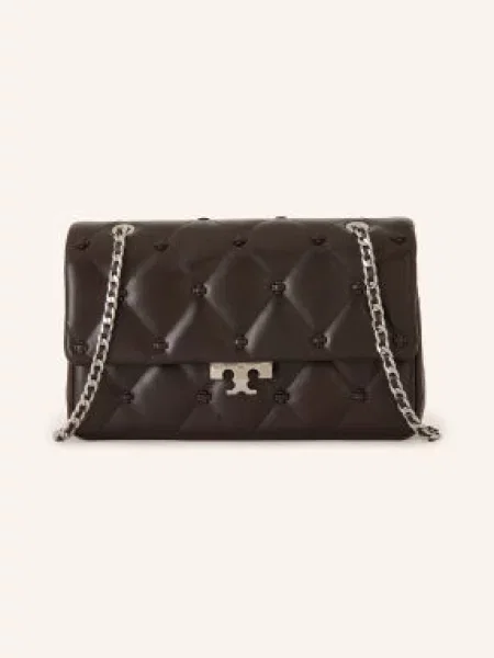 Tory Burch Kabelka Přes Rameno Bunny Knot tmavě / stříbrná hnědá