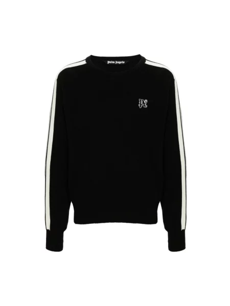 Dzianinowy sweter Palm Angels czarny