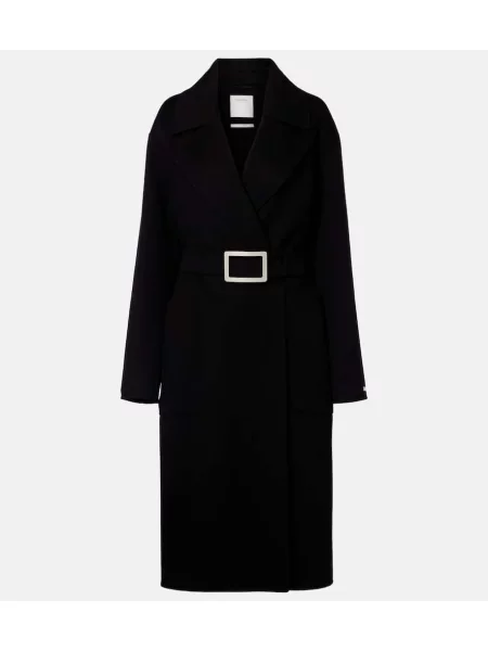 Volneni plašč Sportmax črna