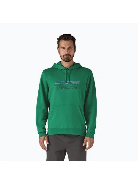 Patagonia Лого суитшърт Uprisal outline/heartleaf green зелено