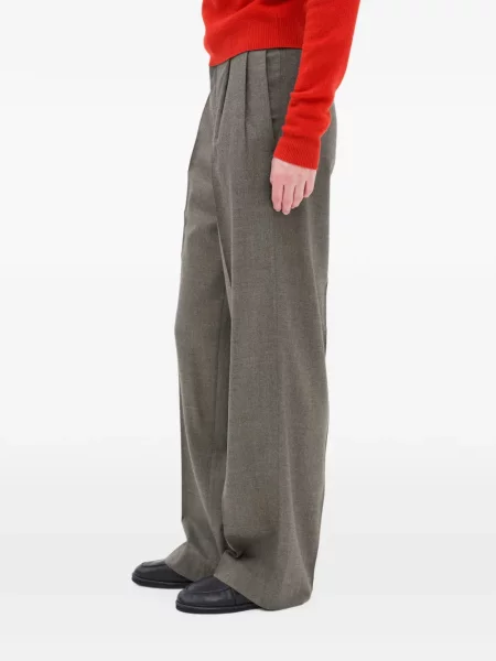 Pantaloni Auralee de lână gri