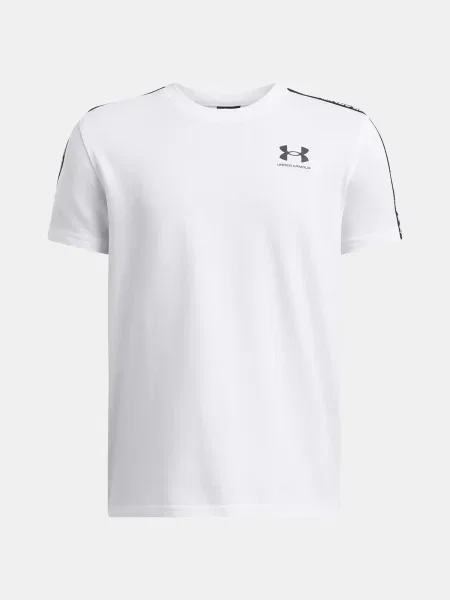 Tricou copii Under Armour alb