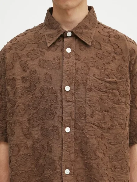 Классическая ошейниковый рубашка Norse Projects коричневая
