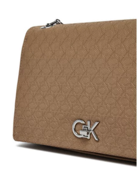 Calvin Klein Táska Ck Medium Conv Shoulder Bag_Mono barna