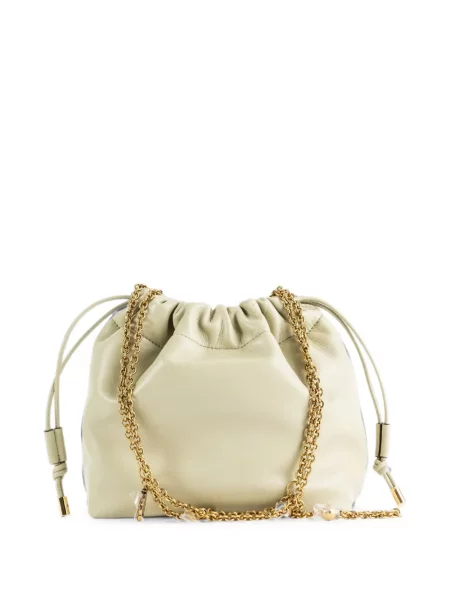 Geantă Chloé din piele cu cordon verde