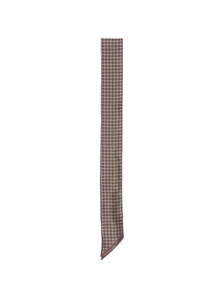 Fular Tagliatore cu imagine cu imprimeu geometric maro