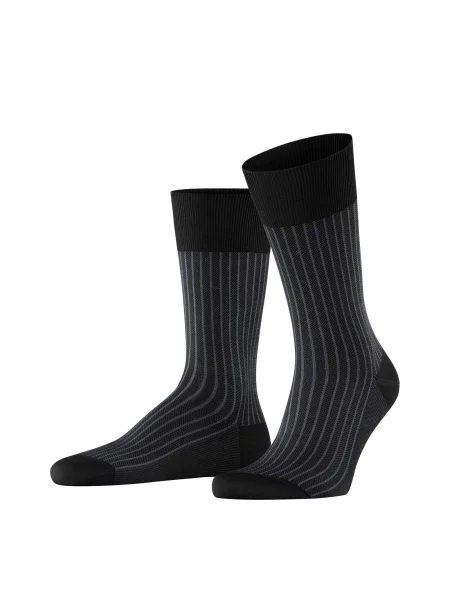 Skarpetki w paski Falke Oxford czarne