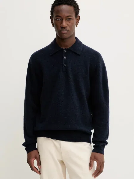 Filippa K pulover din amestec de lână bleumarin