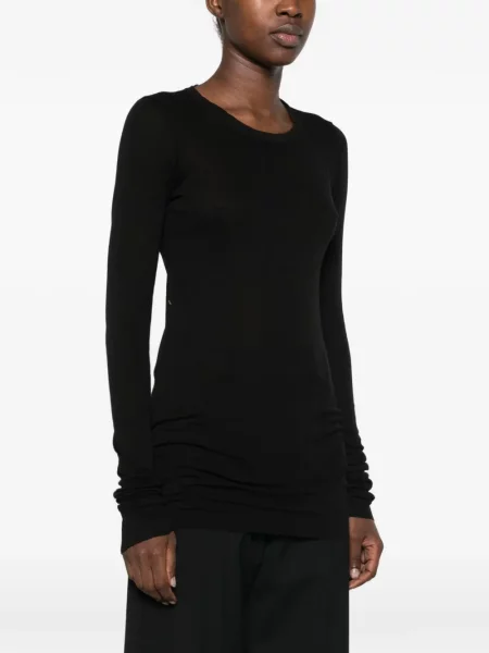 Lung top Rick Owens Drkshdw cu volane negru