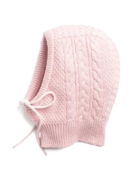 Căciulă Barrie din cașmir roz