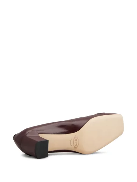 Pantofi cu toc Tod's din piele roșu