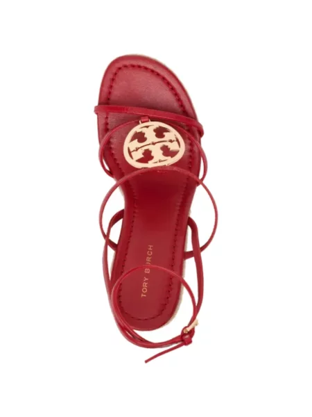 Espadrile Tory Burch cu pană roșu