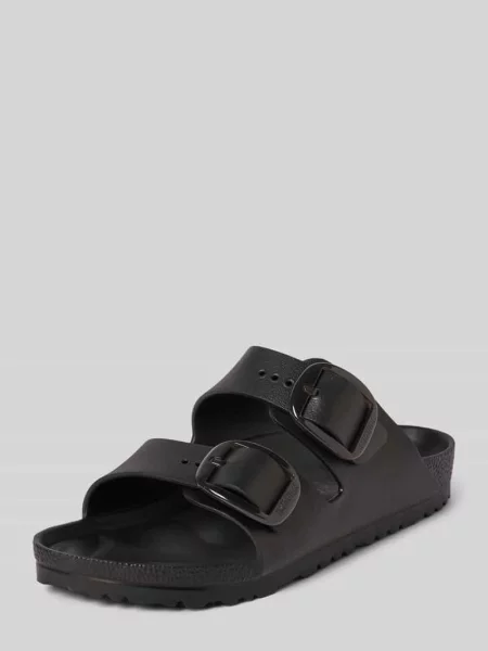 Klapki z wytłoczonym logo model ‘Arizona’ Birkenstock czarne