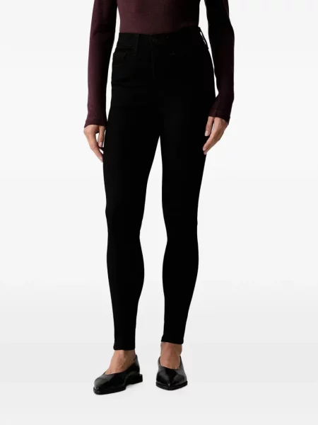 Blugi cu picior larg Levi's® din piele cu cordon cu talie înaltă albastru