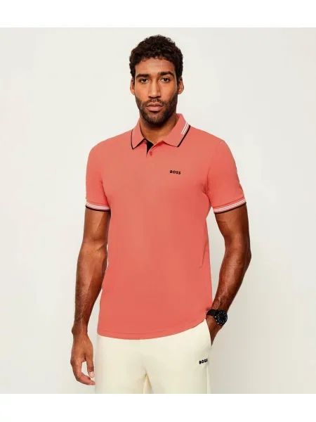 Tricou polo Boss Green stretch verde