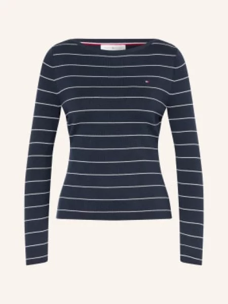 Tommy Hilfiger Koszulka Z Długim Rękawem blau granatowa