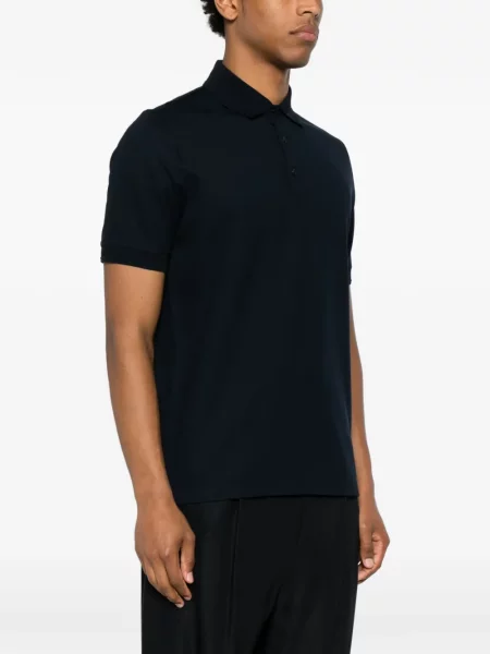 Scurt tricou polo Canali albastru
