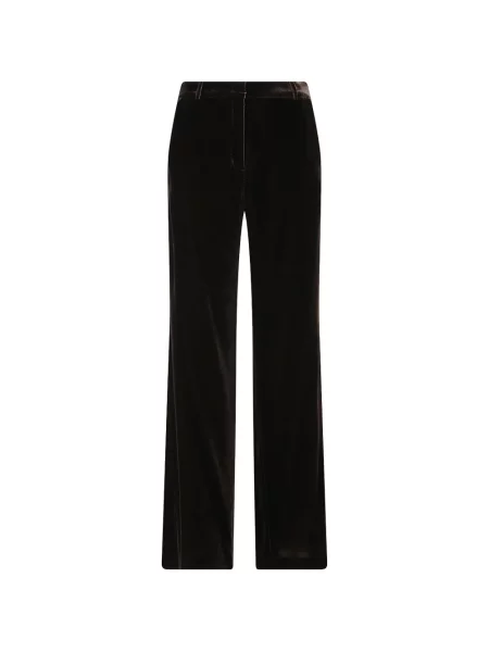 Pantaloni Kiltie de catifea maro