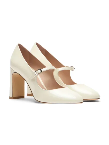 Lniana czółenka Stuart Weitzman beżowa