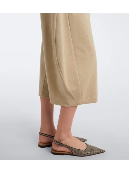Pantaloni culottes Brunello Cucinelli de in bej