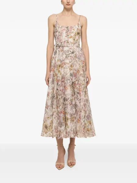 Rochie midi Nissa cu model floral