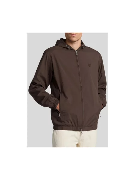 Kurtka bomber Lyle & Scott brązowy