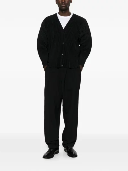 Жилетка Homme Plissé Issey Miyake с V-образно деколте черно