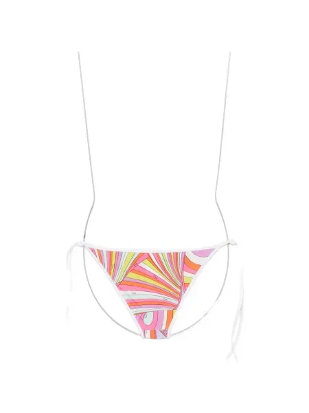 Bikini Pucci cu imagine cu legături roz