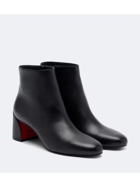 Cizme scurte Christian Louboutin din piele negru