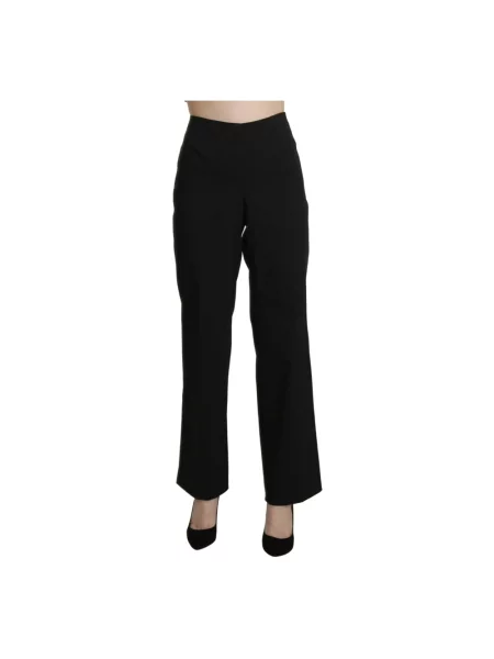 Talia spodnie Bencivenga z wysoką talią eleganckie czarne