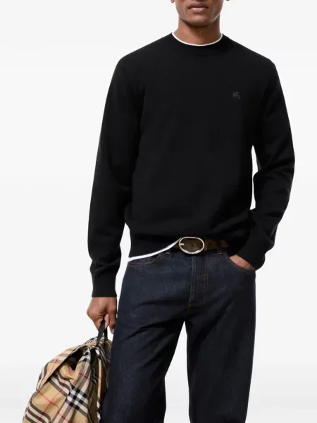 Pulover Burberry din cașmir negru