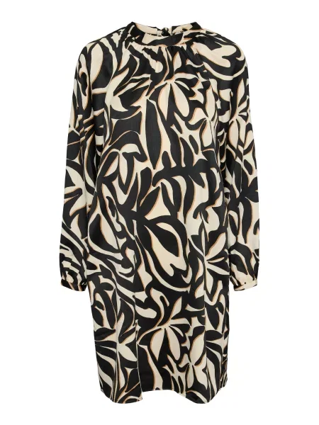 VERO MODA Šaty VMVEGA béžová / písková černá