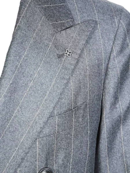 Costum Tagliatore cu două rânduri de nasturi gri