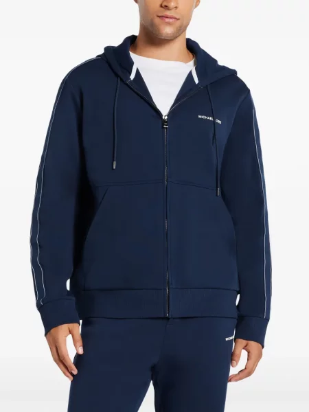 Geacă Michael Kors cu glugă cu imagine albastru