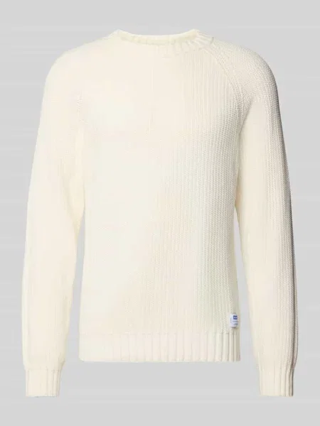 Sweter o kroju relaxed fit z czystej bawełny model Sonnee' Hugo Blue biały