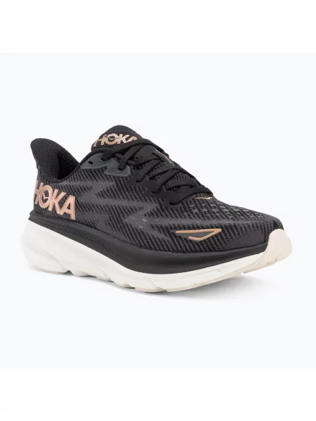Дамски обувки за бягане HOKA Clifton 9 black/rose gold черно