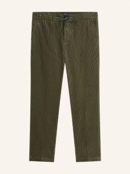 Scotch & Soda Kordové Kalhoty Slim Fit tmavě zelená