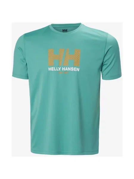 Koszulka Helly Hansen Tech Graphic krótki rękaw jasny M niebieski