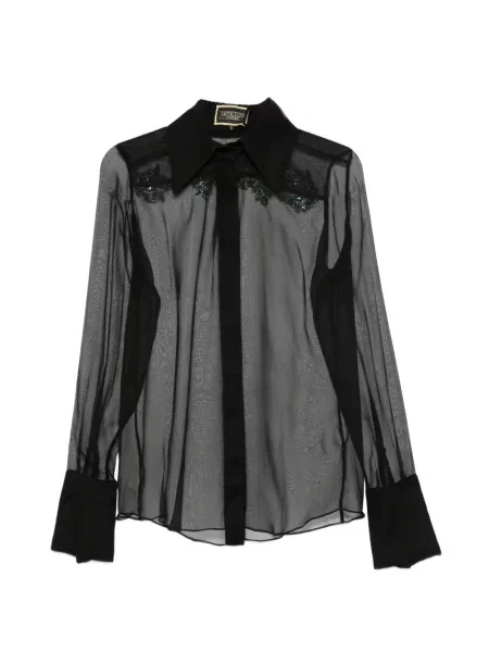 Cămașă Mitiliane Couture din dantelă negru