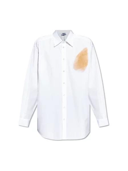 Koszula Moschino popelinowa biała