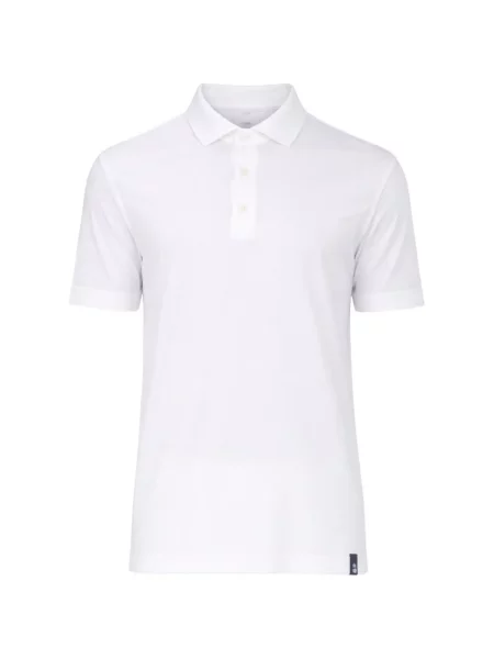 Tricou polo Drumohr alb