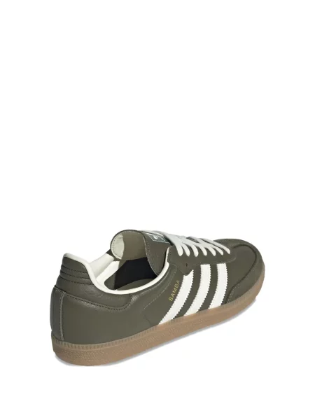 Aksamitne sneakersy Adidas Samba szare